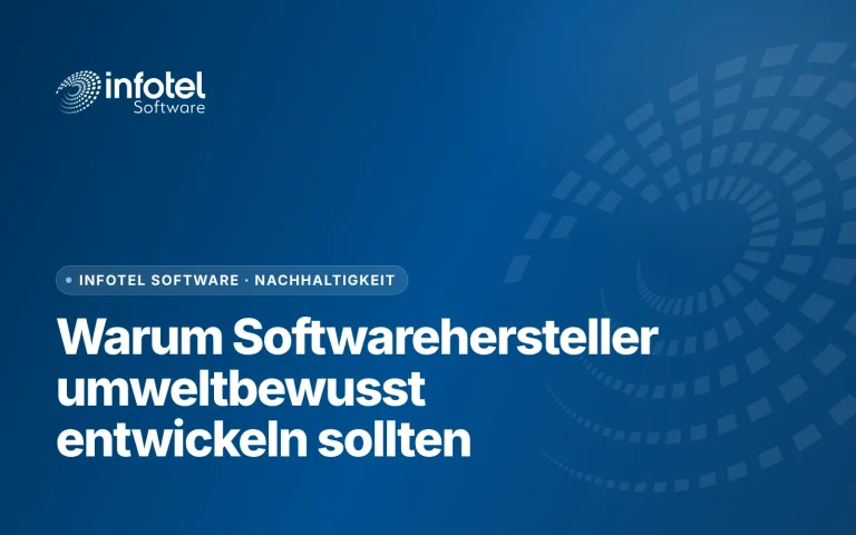 Warum sollte sich ein Softwarehersteller für eine umweltbewusste Entwicklung einsetzen?