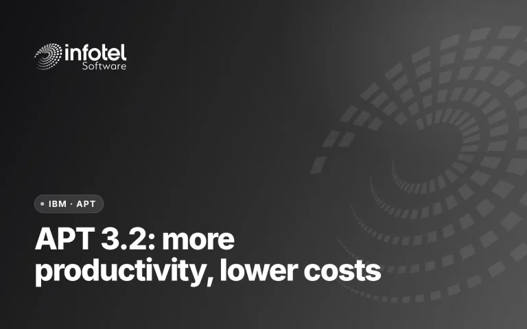 APT version 3.2.00: New features that increase productivity, reduce costs and greatly enhance DevEx