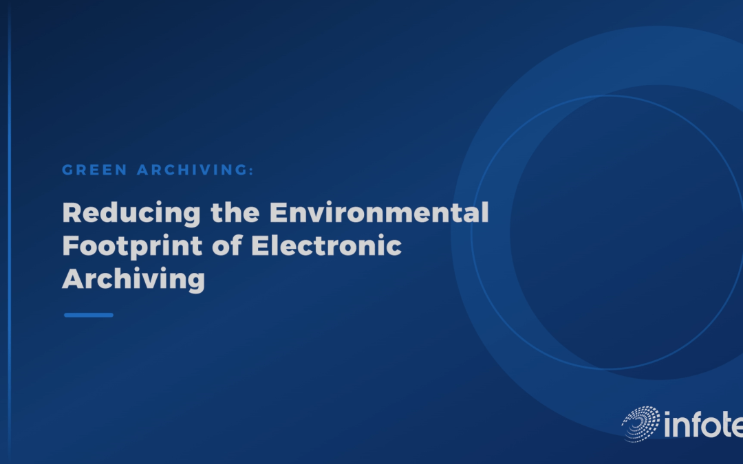 Green Archiving: Infotel Unveils Its Methodology for Eco-Responsible Electronic Archiving